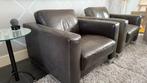 Leren fauteuil, Huis en Inrichting, Fauteuils, Ophalen, Gebruikt, 75 tot 100 cm, 75 tot 100 cm