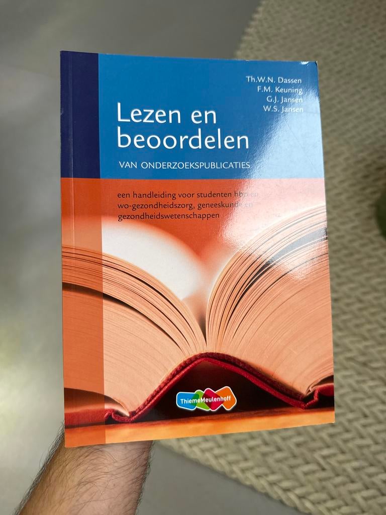 Lezen en beoordelen van onderzoekspublicaties, Boeken, Studieboeken en Cursussen, Ophalen of Verzenden, Gamma, Gelezen, HBO