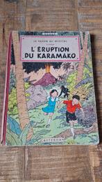 Franstalig  Herge stripboek l' eruption du Karamako uit 1952, Ophalen of Verzenden