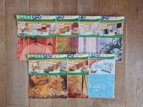 8 verschillende thema's scrappapier (laatste set!!), Hobby en Vrije tijd, Scrapbooking, Nieuw, Papier of Karton, Overige merken