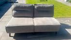 Twee persoons bank, taupe, zwartr pootjes, 125 cm of meer, Nieuw, Ophalen of Verzenden, 75 tot 100 cm