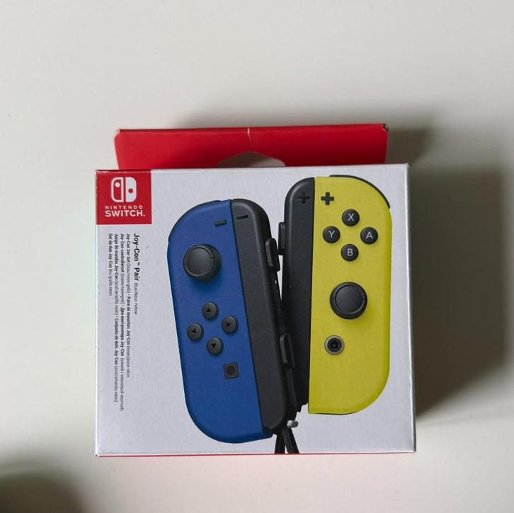 Nintendo Switch Joy-Con pair Neon blauw/geel, Spelcomputers en Games, Games | Nintendo Switch, Zo goed als nieuw, Ophalen of Verzenden