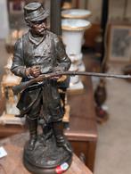 Antiek bronzen beeld 60 cm hoog. €730., Ophalen of Verzenden