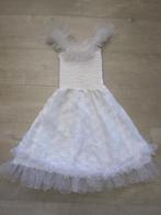 Witte en roze feestjurk-prinses-bruidsjurkje-dansjurk mt 128, Ophalen of Verzenden, Nieuw, 122 t/m 128, Meisje