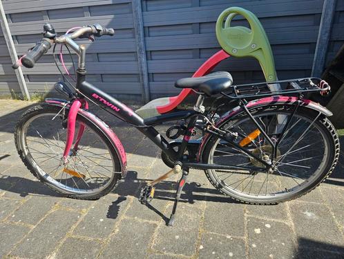 B'Twin 24 inch meisjes fiets, Fietsen en Brommers, Fietsen | Meisjes, Gebruikt, 24 inch, Handrem, Versnellingen, Ophalen