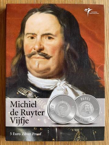 Nederland 2007 5 euro, Michiel de Ruyter zilver proof beschikbaar voor biedingen
