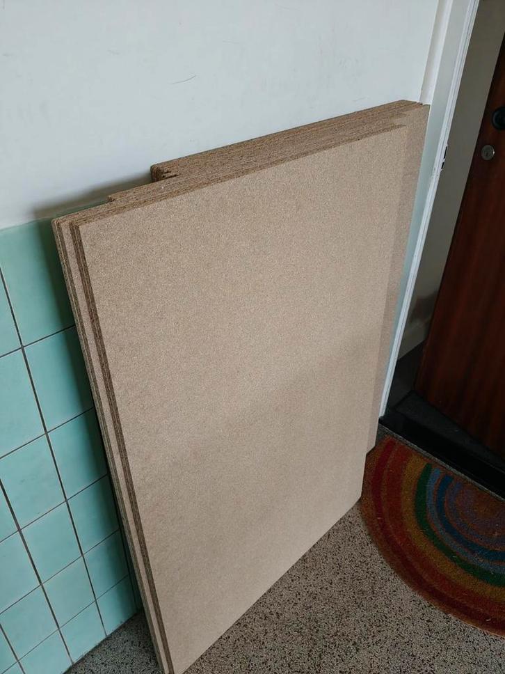 Spaanplaat - 12 stuks - 125x83x1cm, Doe-het-zelf en Verbouw, Platen en Panelen, Zo goed als nieuw, Hout, Minder dan 20 mm, Ophalen