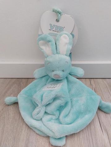 Nieuw! Knuffel knuffeldoekje vib konijn blauw baby L627 beschikbaar voor biedingen