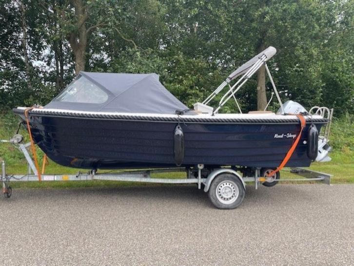 Reest sloep bouwjaar 2023, Watersport en Boten, Sloepen, Zo goed als nieuw, 30 tot 50 pk, 3 tot 6 meter, Buitenboordmotor, Benzine
