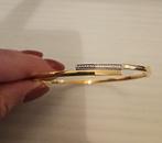 Gouden slavenarmband 14 karaat, Ophalen of Verzenden, Dame, Goud, Goud