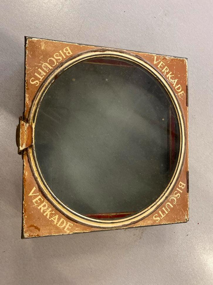 Oude Verkade Biscuits Blikken Doos, Antiek en Kunst, Antiek | Tin, Ophalen of Verzenden