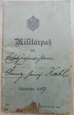 WO1 Militärpass, paardenverzorger, paardenhospitaal 14-18, Verzenden, Landmacht, Duitsland, Overige typen