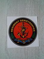 sticker REGIMENT GENIETROEPEN, Verzamelen, Ophalen of Verzenden, Zo goed als nieuw, Bedrijf of Vereniging