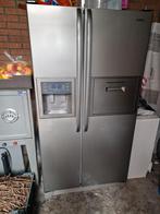 Grote Amerikaanse Koelkast met water aleen vriezer werkt, Witgoed en Apparatuur, Gebruikt, 200 liter of meer, 60 cm of meer, Met aparte vriezer