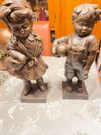 Te koop set bronzen zware beelden, Antiek en Kunst, Antiek | Koper en Brons, Ophalen