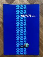 Alfa Romeo 75 Turbo folder 1986, Alfa Romeo, Nieuw, Ophalen of Verzenden, Alfa Romeo