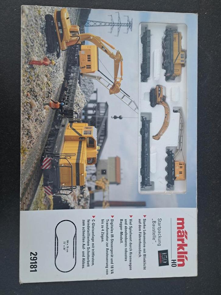 Märklin 29181 Bouwplaats Treinset - Compleet!, Hobby en Vrije tijd, Modeltreinen | H0, Zo goed als nieuw, Treinset, Wisselstroom