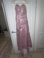 Gala jurk met glitters, Galajurk, Ophalen of Verzenden, Zo goed als nieuw, Roze