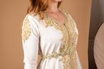 Caftan maat S, Kleding | Dames, Gelegenheidskleding, Overige typen, Wit, Ophalen of Verzenden, Zo goed als nieuw