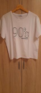 Leuk wit 90's shirt nostalgie costes mt s, Ophalen of Verzenden, Zo goed als nieuw, Wit, Korte mouw