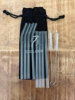 7O’clock glazen rietjes, Overige materialen, Nieuw, Ophalen of Verzenden, Vaatwasserbestendig