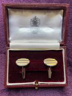 Asprey 18 karaats witgouden manchetknopen, Sieraden, Tassen en Uiterlijk, Manchetknopen, Ophalen, Zo goed als nieuw, Goud