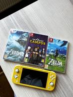 Nintendo Switch Lite – Geel + 3 games, Spelcomputers en Games, Spelcomputers | Nintendo Switch Lite, Ophalen of Verzenden, Geel