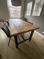 Rustieke tafel van steigerhout / eettafel, Ophalen, Gebruikt, 200 cm of meer, 50 tot 100 cm