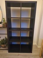 GRATIS ikea kallax kast zwart (8 vakken), Ophalen, Gebruikt, 50 tot 100 cm, Minder dan 100 cm