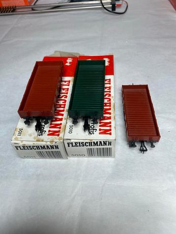 Fleischmann H0 DB Lage Bak Wagons beschikbaar voor biedingen