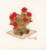 Borduurpakket PopCorn A Dozen Roses PB17, Hobby en Vrije tijd, Borduren en Borduurmachines, Ophalen of Verzenden, Nieuw, Handborduren