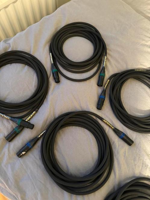 XLR MIC Kabel, handgemaakt, gold plated, braided, kleurcode, Audio, Tv en Foto, Audiokabels en Televisiekabels, Nieuw, Overige kabels