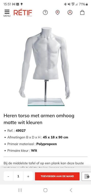 Paspop / buste nieuw in doos beschikbaar voor biedingen