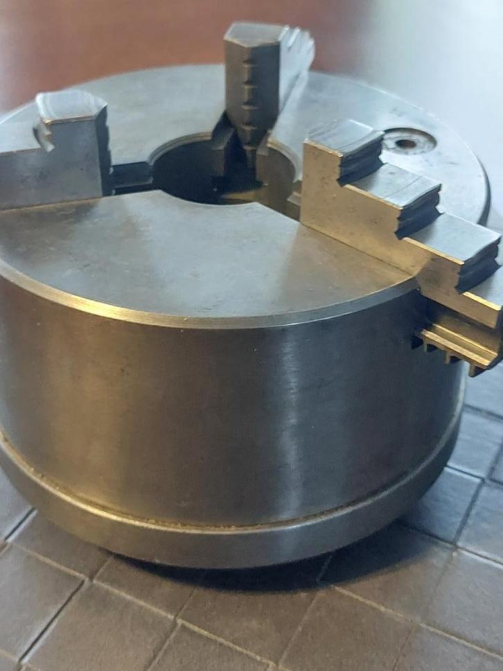 Klauwplaat Schaublin, drieklauw, Doe-het-zelf en Verbouw, Draaibanken, Gebruikt, Metaaldraaibank, Verzenden