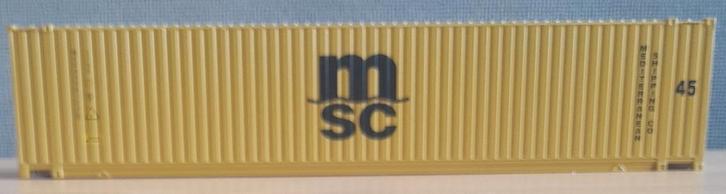 Tekno 45ft container msc, Hobby en Vrije tijd, Modelauto's | 1:50, Zo goed als nieuw, Bus of Vrachtwagen, Tekno, Verzenden