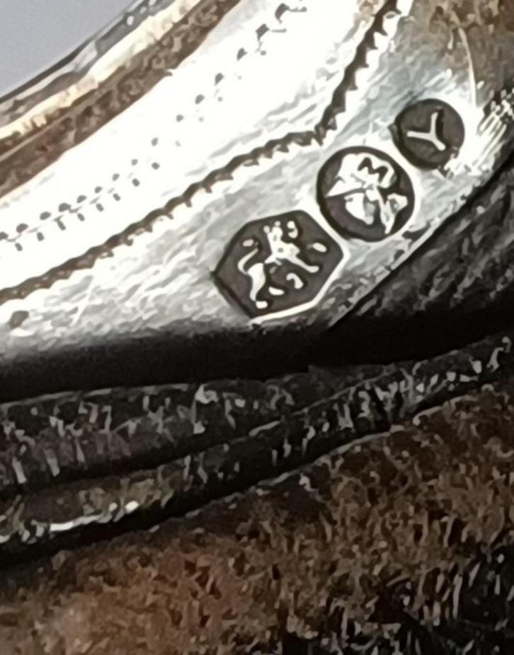 Antieke Biedermeier Beurs, Dubbele zilveren Beugel - Holland, Antiek en Kunst, Antiek | Goud en Zilver, Zilver, Ophalen of Verzenden