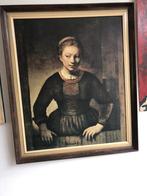 Leuke kitch, Rembrandt,in mooie houten lijst., Ophalen