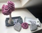 Zijdebloemen oud roze met assecoires, Ophalen, Zo goed als nieuw