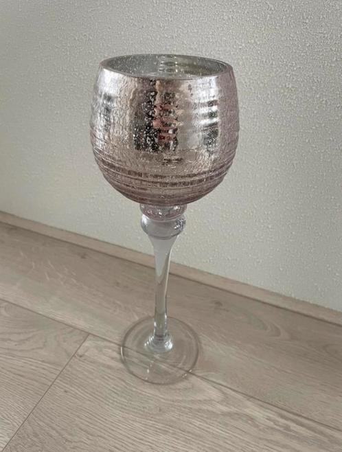 Kandelaar kaars glas - Intratuin - Nieuw!, Huis en Inrichting, Woonaccessoires | Kandelaars en Kaarsen, Nieuw, Kandelaar, 25 tot 50 cm