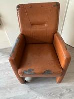 4 eetkamerstoelen - Beschadigd, Huis en Inrichting, Ophalen, Gebruikt, Minder dan 75 cm, Leer