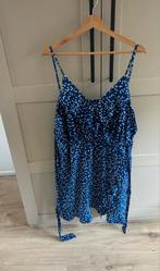Blauw Wit Hartjes Jurk 4XL, Blauw, Maat 46/48 (XL) of groter, Ophalen of Verzenden, Zo goed als nieuw