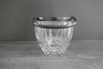 Vintage ijsemmer kristal met verzilverde rand en hengsel, Verzenden
