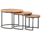 Ronde salontafel, Huis en Inrichting, Tafels | Bijzettafels, Ophalen of Verzenden, Zo goed als nieuw, Rond, Minder dan 55 cm