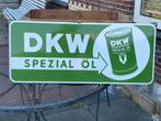 Emaille reclame bord Lancat DKW Spezial Öl reclamebord, Ophalen of Verzenden