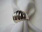 Zilveren ring maat 17.5 ribbelmodel, Verzenden, Nieuw, 17 tot 18, Zilver