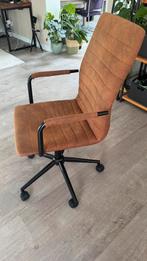Bureaustoel cognac, Huis en Inrichting, Bureaustoelen, Ophalen, Zo goed als nieuw, Bruin