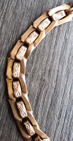 Om 1900 -1925 Zakhorloge Ketting Draagketting Double Verguld, Antiek en Kunst, Ophalen of Verzenden