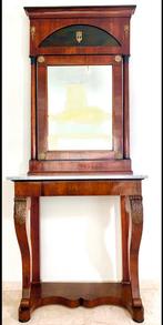 Antieke Empire console kaptafel, Ophalen