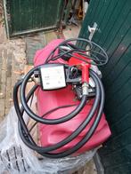 Benzinetank 125 ltr met 220v Atix pomp, Ophalen, Gebruikt