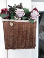 Riviera maison mand met zijdebloemen, Huis en Inrichting, Ophalen, Zo goed als nieuw, Rond, Riet